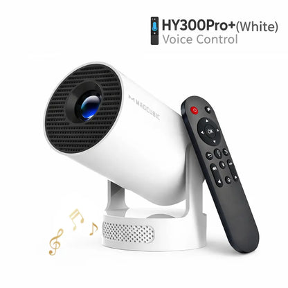  Magcubic Hy300Pro Projector 290ANSI Android 14.0 Dual Wifi6 8K 4K Decode Auto Keystone Correction Wireless BT5.4 130"Screen 1280*720P Built-In Speaker Allwinner H726 180° Rotatable Mini Portable Home Cinema Outdoor Audio Summervibes Gift