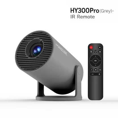  Magcubic Hy300Pro Projector 290ANSI Android 14.0 Dual Wifi6 8K 4K Decode Auto Keystone Correction Wireless BT5.4 130"Screen 1280*720P Built-In Speaker Allwinner H726 180° Rotatable Mini Portable Home Cinema Outdoor Audio Summervibes Gift
